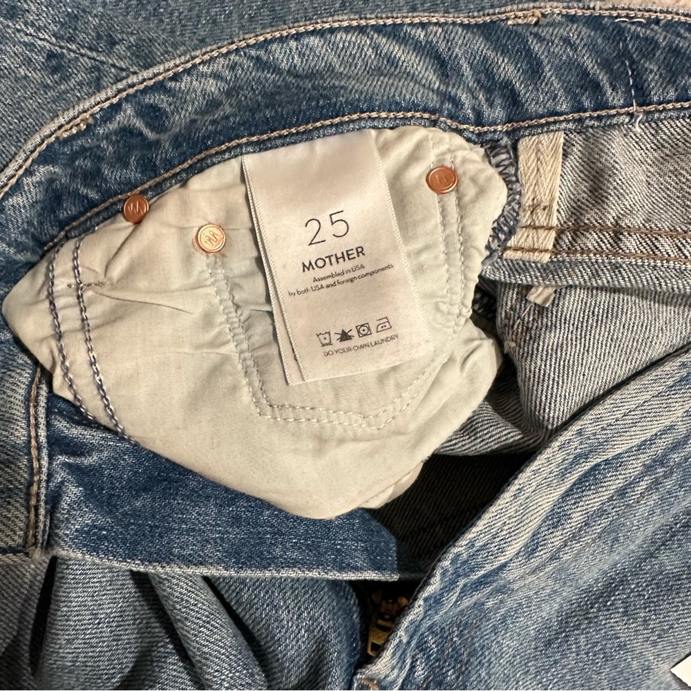 MOTHER The Dodger Cuff Jeans Size 25 in Leap of Faith NWT - Picture 13 of 16